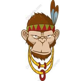 Whimsical Monkey Face