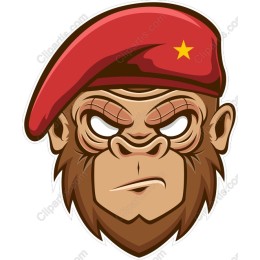 Gorilla in Red Beret