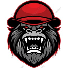Fierce Gorilla Logo with Bowler Hat
