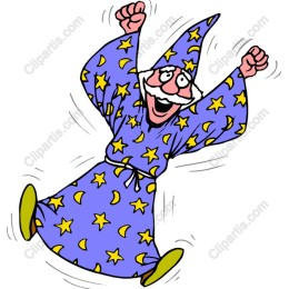 Joyful Cartoon Wizard