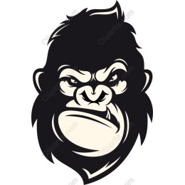 Fierce Gorilla Head