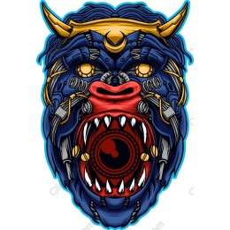 Futuristic Monster Face
