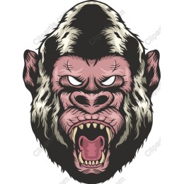 Fierce Gorilla Face
