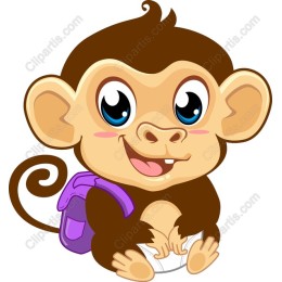 Adorable Playful Baby Monkey