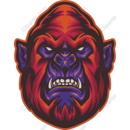 Fierce Gorilla Face