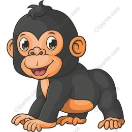 Cute Cartoon Monkey