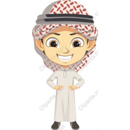 Joyful Arabian Boy