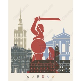 Warsaw Mermaid - Historic Cityscape