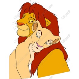 Majestic Lion and Lioness Family