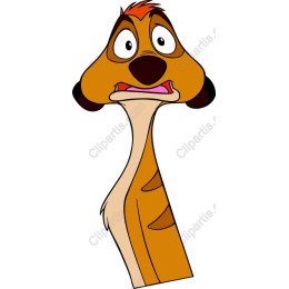 Playful Surprise Cartoon Character