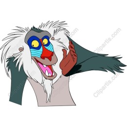 Vibrant Cartoon Monkey