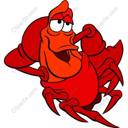Playful Cartoon Crab