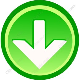 Green Down Arrow Icon