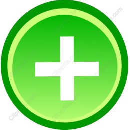 Vibrant Green Plus Icon