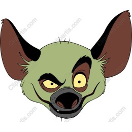 Playful Hyena Face