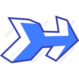 Dynamic Blue Arrow