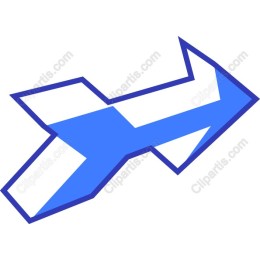 Dynamic Blue Arrow