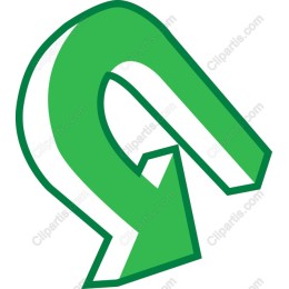 Vibrant Green Arrow