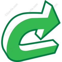 Green 3D Arrow