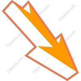 Vibrant Orange Arrow