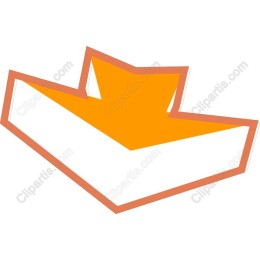 Vibrant Orange Arrow