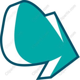 Teal Direction Arrow