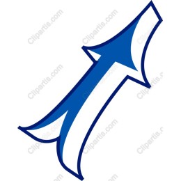 Stylized Blue Arrow