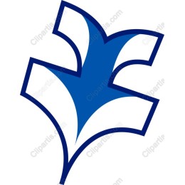 Stylish Blue Leaf
