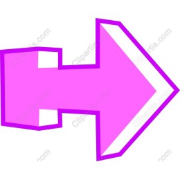Vibrant Pink Directional Arrow