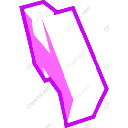 Bold Magenta Angular Letter N