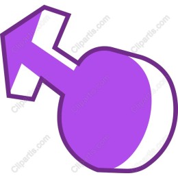 Vibrant Male Gender Symbol