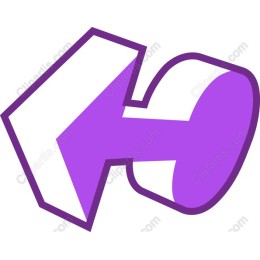 Dynamic Purple Arrow