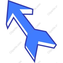 Dynamic Blue Arrow