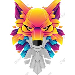 Colorful Geometric Fox