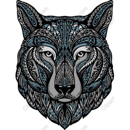 Intricate Wolf Head
