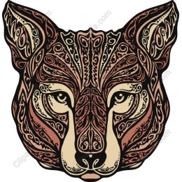Ornate Wolf Head