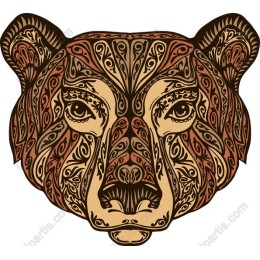 Ornate Bear Head