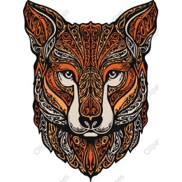 Intricate Fox Head
