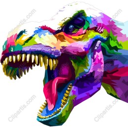 Colorful Tyrannosaurus Rex