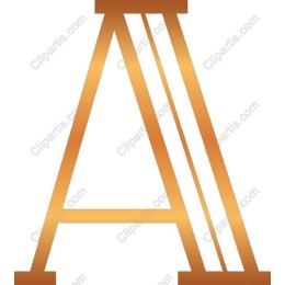 Golden Letter A