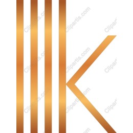 Gold K Letter