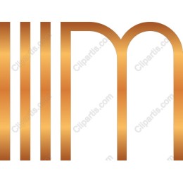 Gold Letter M