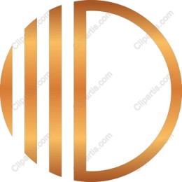 Golden Modern Circle Logo