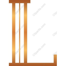 Gold Letter L