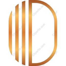 Elegant Golden D Logo
