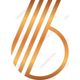 Golden Musical Note Logo