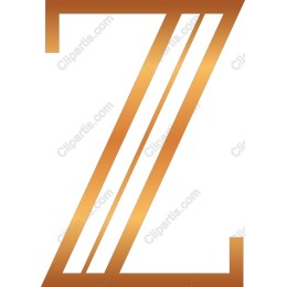 Luxurious Golden Letter Z