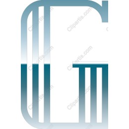 Gradient Geometric Letter G