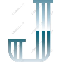 Stylized J in Teal Gradient
