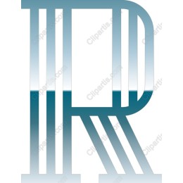 Modern Gradient Letter R
